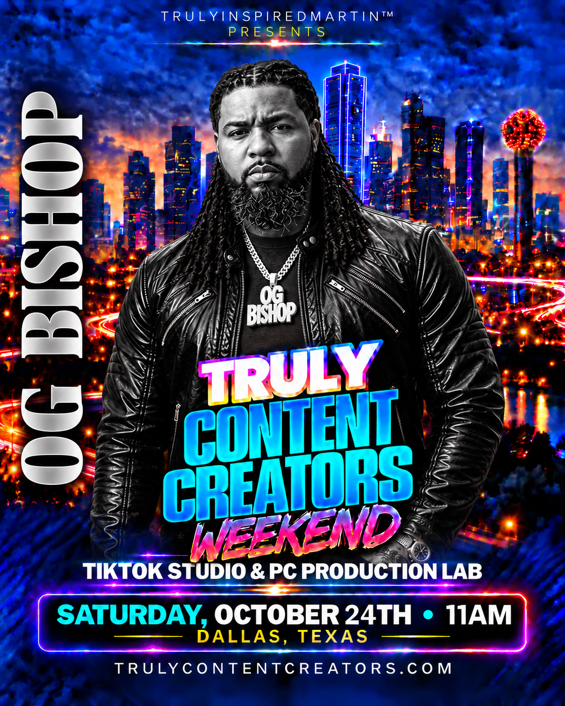 OG BISHOP, speaker at Truly Content Creators Weekend